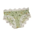 thumbnail image 1 of Bigersell Panties Clearance Women's Boy Short Panties Seamless Panty Style P-1219 Polyester Cheeky Panties High Waisted Thong Briefs High Waist Women's Bikini Panties Green M, 1 of 5