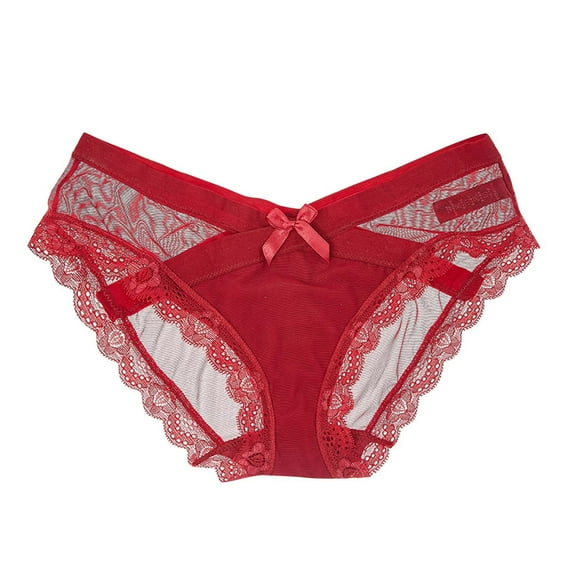Bigersell Panties for Women Clearance Padded Underwear Women Period Panty Style P-1402 Spandex Thong Panties High Waisted Thong Underwear Briefs High Waist Women's Panties Wine XL