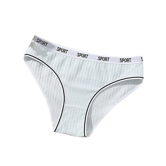 Bigersell Panties for Women Clearance Women's Underwear Tangas Panty Style P-653 Spandex Thong Panties Ladies Thong Underwear Briefs High Waist Women's Panties Light Blue M