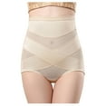 thumbnail image 1 of Bigersell Panties for Women Plus Size Clearance Period Underwear High Cut Panty Style P-1512 Cotton Boyshort Panties Thongs Ladies Briefs Mid Waist Women's Briefs Khaki M, 1 of 5