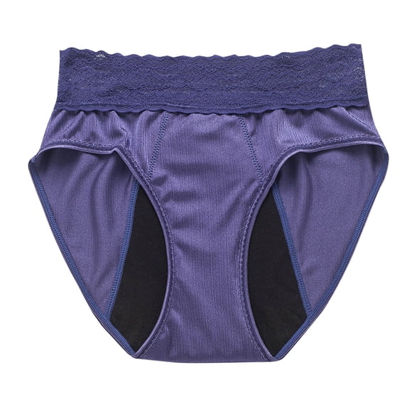 Bigersell No Panty Line Underwear Women Clearance Period Panties Bikini Panty Style P-949 Polyester Bikini Panties Plus Size Thongs Ladies Briefs High Waist Women's Panties Dark Blue S