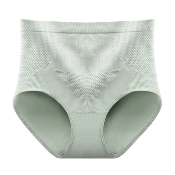 Bigersell Plus Size Panties for Women Clearance Silk Panties Women High Cut Panty Style P-380 Cotton Plus Size Panties Ladies Thongs Briefs Mid Waist Women's Briefs Green L