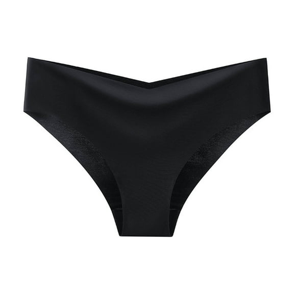 Bigersell Plus Size Underwear Clearance Thermal Underwear Women Cheeky Panty Style P-918 Nylon Period Panties Seamless Thongs Briefs Mid Waist Women Cheeky Panties Black XL