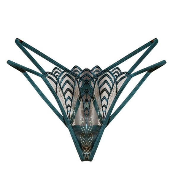 Bigersell Plus Size Underwear for Women 4X-5X Clearance Maternity Underwear Thong Panty Style P-1072 Nylon Brief Panties Thongs Ladies High Waist Briefs Mid Waist Women's Briefs Green One Size