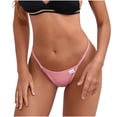thumbnail image 1 of Bigersell Plus Size Underwear for Women Clearance Womens Underwears Bikini Panty Style P-1206 Polyester Bikini Panties High Waisted Thongs Ladies Briefs High Waist Women's Panties Pink XL, 1 of 4