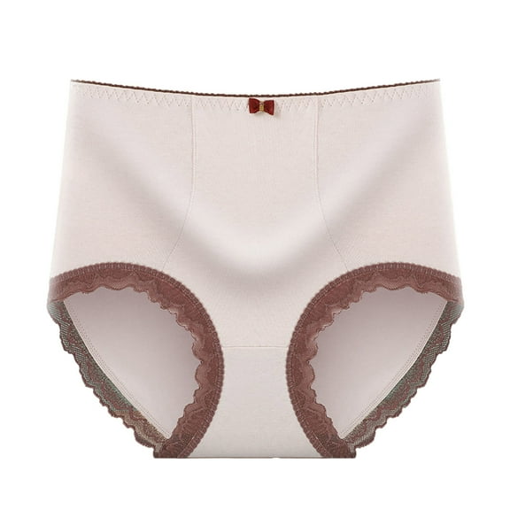 Bigersell Postpartum Underwear Clearance Matching Underwear High Cut Panty Style P-996 Cotton Boyshort Panties Ladies Thongs Briefs Mid Waist Women's Briefs Pink One Size