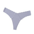 thumbnail image 1 of Bigersell Pregnancy Underwear Clearance Open Crotch Panties G-Strings Panty Style P-983 Nylon Period Panties Plus Size Thongs Briefs Mid Waist Women's Bikini Panties Gray M, 1 of 2