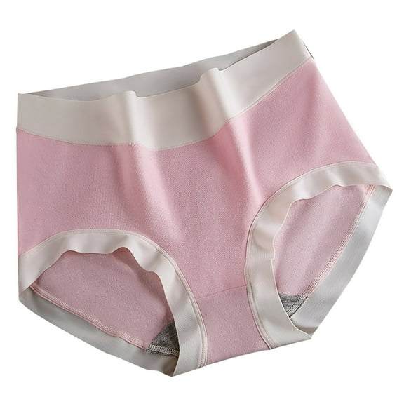 Bigersell Seamless Cheeky Underwear for Women Clearance Women Underwear Bikini Panty Style P-1825 Polyester Bikini Panties Seamless Thongs Ladies Briefs High Waist Women's Panties Pink L