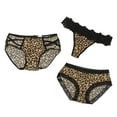 thumbnail image 1 of Bigersell Seamless High Waisted Underwear Clearance Cotton Underwear Women Cheeky Panty Style P-877 Nylon Brief Panties Lace Thong Briefs Mid Waist Women Cheeky Panties Brown XL, 1 of 8