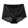 thumbnail image 1 of Bigersell Seamless High Waisted Underwear Clearance Cotton Underwear Women Thong Panty Style P-1680 Nylon Brief Panties Thong Panties Briefs Mid Waist Women's Briefs Black XL, 1 of 3