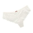 thumbnail image 1 of Bigersell Sheer Panties Clearance Women's Underwear G-Strings Panty Style P-921 Nylon Brief Panties Plus Size Thongs Briefs Mid Waist Women's Bikini Panties White M, 1 of 5
