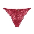 thumbnail image 1 of Bigersell Thong Panties Clearance Boy Shorts Underwear Women Briefs Panty Style P-543 Polyester Bikini Panties G String Thongs Ladies Briefs High Waist Women's Panties Red L, 1 of 3