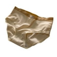 thumbnail image 1 of Bigersell Thong Underwear Clearance Breathable Underwear Women Bikini Panty Style P-182 Polyester Bikini Panties Seamless Underwear Ladies Thong Briefs High Waist Women's Panties Beige XL, 1 of 3