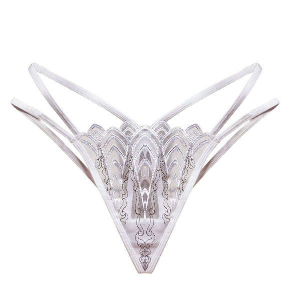 Bigersell Underwear Women Clearance Women's Underwear Cheeky Panty Style P-1072 Nylon Period Panties Lace Thongs Briefs Mid Waist Women Cheeky Panties White One Size