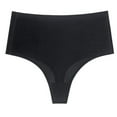 thumbnail image 1 of Bigersell Underwear for Women Clearance Womens Panties Seamless Boy Shorts Panty Style P-338 Cotton Boyshort Panties Ladies Thongs Seamless Briefs Mid Waist Women's Bikini Panties Black L, 1 of 3