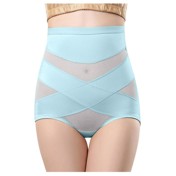 Bigersell Underwearss for Women Clearance Women Cotton Underwear Briefs Panty Style P-963 Polyester Cheeky Panties Thong Underwear Briefs High Waist Women's Panties Blue M