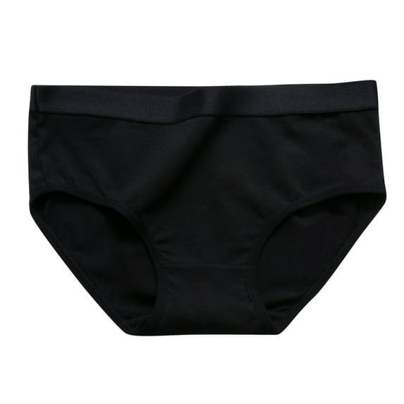 Bigersell Womans Underwear Clearance Cheeky Panties Women G-Strings Panty Style P-907 Nylon Period Panties Plus Size Thongs Briefs Mid Waist Women's Bikini Panties Black M