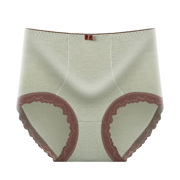 Bigersell Women Cotton Underwear Clearance Women's Underwear Period Panty Style P-996 Spandex Thong Panties Ladies Underwear Thong Briefs High Waist Women's Panties Green One Size