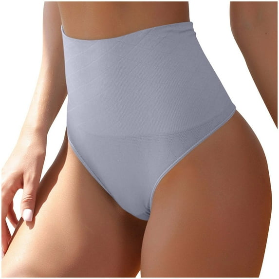 Bigersell Women's Bikini Panties Clearance Women's Thermal Underwear Tangas Panty Style P-1429 Spandex Thong Panties Plus Size Thongs Ladies Briefs High Waist Women's Panties Purple S
