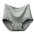 thumbnail image 1 of Bigersell Women's Bikini Panties Clearance Thong Underwear Briefs Panty Style P-496 Polyester Cheeky Panties Ladies Thongs Briefs High Waist Women's Panties Gray L, 1 of 3