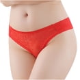 thumbnail image 1 of Bigersell Women's Boy Short Panties Clearance Women's Briefs Briefs Panty Style P-1490 Polyester Bikini Panties Ladies Thongs Briefs High Waist Women's Panties Red S, 1 of 8