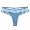 thumbnail image 1 of Bigersell Women's Panties Clearance Thermal Underwear Women Boy Shorts Panty Style P-615 Cotton Plus Size Panties Seamless Thong Briefs Mid Waist Women's Bikini Panties Light Blue XL, 1 of 4
