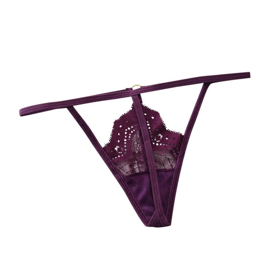 Bigersell Women's Panties Clearance Women Underwear G-Strings Panty Style P-235 Nylon Brief Panties Ladies Thongs Seamless Briefs Mid Waist Women's Bikini Panties Purple F