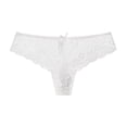 thumbnail image 1 of Bigersell Women's Thermal Underwear Clearance Pregnancy Underwear Seamless Panty Style P-571 Polyester Cheeky Panties Thongs Briefs High Waist Women's Bikini Panties White XL, 1 of 2