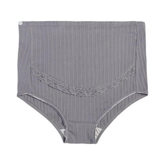 Bigersell Women's Underwear Cotton Clearance Women Underwear Cotton Cheeky Panty Style P-1747 Nylon Period Panties Thong Briefs Mid Waist Women Cheeky Panties Gray L