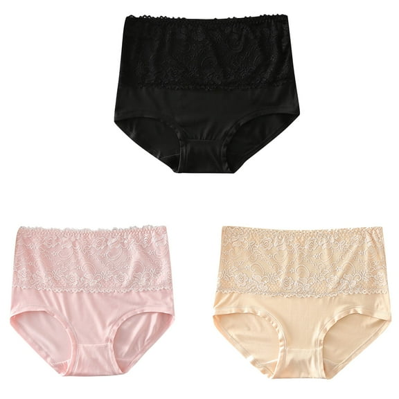 Bigersell Women Underwear Clearance Boyshort Underwear Women High Cut Panty Style P-1261 Cotton Plus Size Panties Thongs Ladies Briefs Mid Waist Women's Briefs Multicolor L