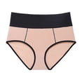 thumbnail image 1 of Bigersell Women Underwear Cotton Clearance Seamless Underwear Women Tangas Panty Style P-386 Spandex Shaping Panties Seamless Underwear Ladies Thong Briefs High Waist Women's Panties Orange XXL, 1 of 2