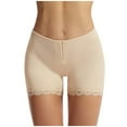 thumbnail image 1 of Bigersell Women Underwear Seamless Clearance No Show Underwear Women Thong Panty Style P-1820 Nylon Period Panties Thongs Ladies High Waist Briefs Mid Waist Women's Briefs Beige 5Xl, 1 of 7