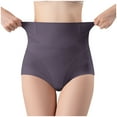 thumbnail image 1 of Bigersell Womens Cheeky Underwear Clearance Underwear Sets Women High Cut Panty Style P-899 Cotton Plus Size Panties Ladies Thongs Briefs Mid Waist Women's Briefs Gray XL, 1 of 4