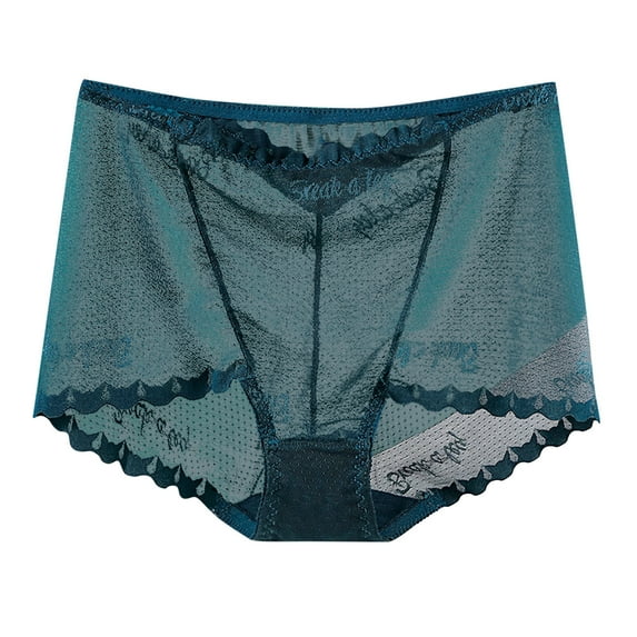 Bigersell Womens Lace Underwear Clearance Plus Size Panties Women High Cut Panty Style P-1672 Cotton Boyshort Panties Ladies Thong Underwear Briefs Mid Waist Women's Briefs Army Green XL