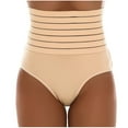 thumbnail image 1 of Bigersell Womens Panties Cotton Clearance Woman Underwear Briefs Panty Style P-1874 Polyester Bikini Panties Thong Underwear Briefs High Waist Women's Panties Khaki XL, 1 of 4