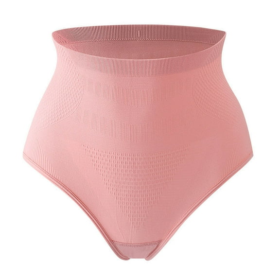 Bigersell Womens Panties Seamless Clearance Seamless Underwear Thong Panty Style P-1738 Nylon Brief Panties Ladies Thongs Briefs Mid Waist Women's Briefs Pink M