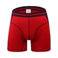 thumbnail image 1 of Bigersell Womens Seamless Underwear Clearance Cotton Cheeky Underwear Women Seamless Panty Style P-505 Polyester Cheeky Panties Ladies Seamless Thong Briefs High Waist Women's Bikini Panties Red M, 1 of 3
