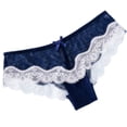 thumbnail image 1 of Bigersell Womens Thong Underwear Clearance Women's Boy Short Panties Tangas Panty Style P-893 Spandex Shaping Panties High Waisted Thongs Ladies Briefs High Waist Women's Panties Blue XXL, 1 of 6