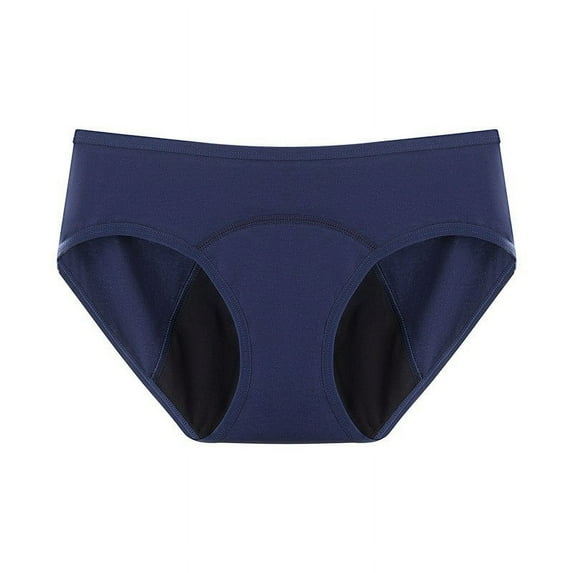 Bigersell Womens Underwear Boyshorts Clearance Womens Period Underwear Boyshort Thongs Panty Style P-1602 Cotton Boyshort Panties Thong Bikini Briefs Mid Waist Women Cheeky Panties Dark Blue XXL