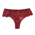 thumbnail image 1 of Bigersell Womens Underwear Boyshorts Clearance Training Underwear Period Panty Style P-577 Spandex Shaping Panties High Waisted Thong Underwear Briefs High Waist Women's Panties Wine S, 1 of 8