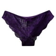 thumbnail image 1 of Bigersell Womens Underwear Cotton Clearance Thong Underwear Women Boy Shorts Panty Style P-863 Cotton Boyshort Panties Cotton Thongs Ladies Briefs Mid Waist Women's Bikini Panties Purple XL, 1 of 7