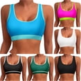 thumbnail image 1 of Bigetiay Bikini Tops For Women Sporty Adjustable Wide Straps Bathing Suit Top Minimalist Full Coverage Swim Top Only, Size M, 1 of 5