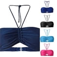 thumbnail image 1 of Bigetiay Bikini Tops For Women String Halter Swimsuit Bathing Suit Top Minimalist Push Up Swim Tops No Bottom, Size XXL, 1 of 3