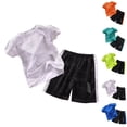 thumbnail image 1 of Bigetiay Boys 2 Piece Outfits Casual Active Breathable Short Sleeve T-Shirt with Short Outfits Boys Clothes 3-4 Years, 1 of 4