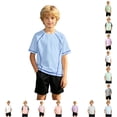 thumbnail image 1 of Bigetiay Boys Athletic Shirts Ice Silk Short Sleeve Tee Breathable Wicking Sport Yoga Summer Top Activewear for Outdoor Exercise Play, Size 13-14 Years, 1 of 5