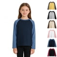 thumbnail image 1 of Bigetiay Boys Long Sleeve T Shirt for Spring Autumn Color Block Crewneck Basic Tee Casual Top Fall Clothes 4-6 Years, 1 of 6