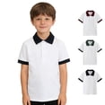 thumbnail image 1 of Bigetiay Boys Polo Shirts Summer Classic Short Sleeve School Uniform Shirt Casual Shirts for Toddler Kids 4-5 Years, 1 of 3