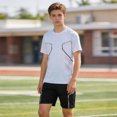 thumbnail image 1 of Bigetiay Boys Summer Clothes Fashion Athletic Tracksuit Short Sleeve Shirt with Shorts Outfits Boys Clothes Size 13-14 Years, 1 of 7