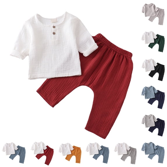 Bigetiay Boys Summer Outfits Classic Crew Neck T-Shirt and Shorts Set 18-24 Months Clothes for Boys