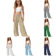 thumbnail image 1 of Bigetiay Casual Pants For Girls With Elastic Waist Comfortable Soft Everyday Wear Modern Design, Size 10-11 Years, 1 of 6